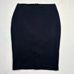Quince Ultra Stretch Ponte Pencil Skirt Navy Small NWOT Office CorporateGirly